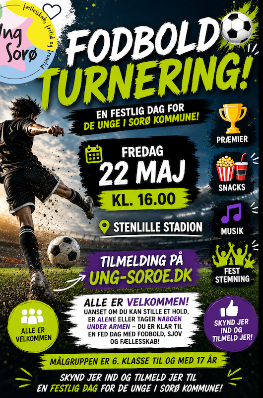Plakat fodboldturnering