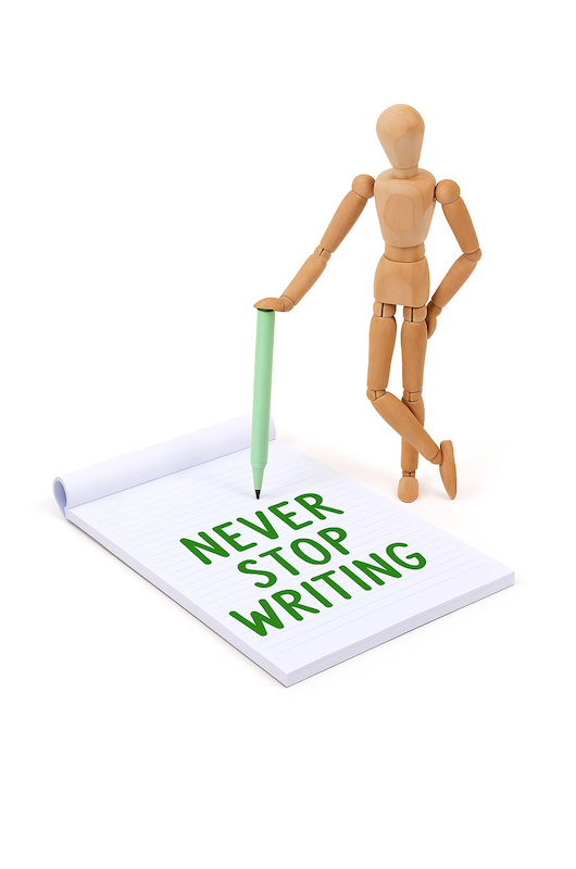 Never stop writing